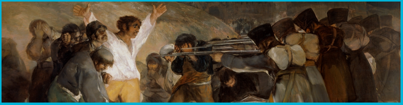 Los fusilamientos del 2 y 3 de mayo de 1802 . Cuadro de Goya